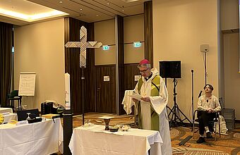 Zweite Sitzung des Synodalen Ausschusses in Mainz: Hl. Messe mit Bischof Dr. Peter Kohlgraf (Mainz)
